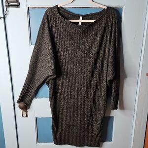 Haute Fox Cozy Ribbed Knit Unique Sweater 2X